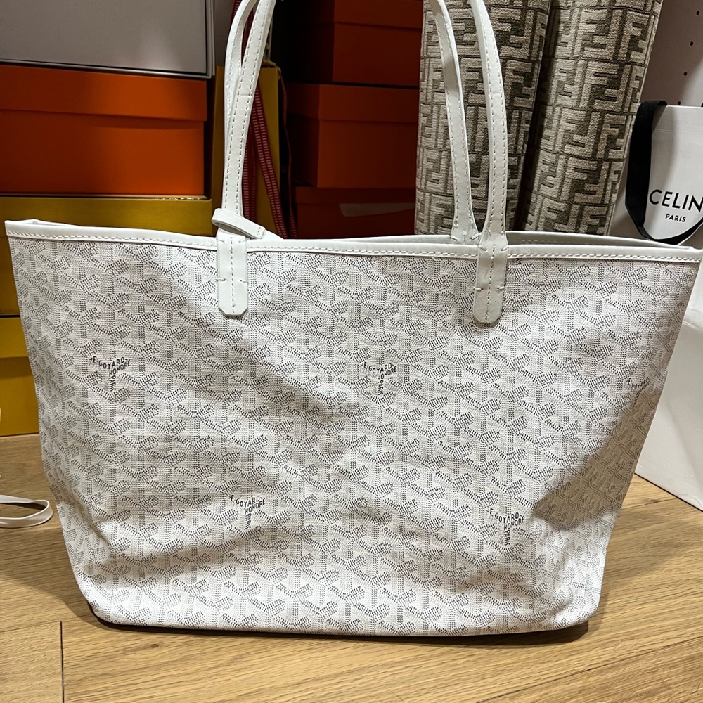 COPY - COPY - GOYARD St. Louis PM Tote Canvas Leather